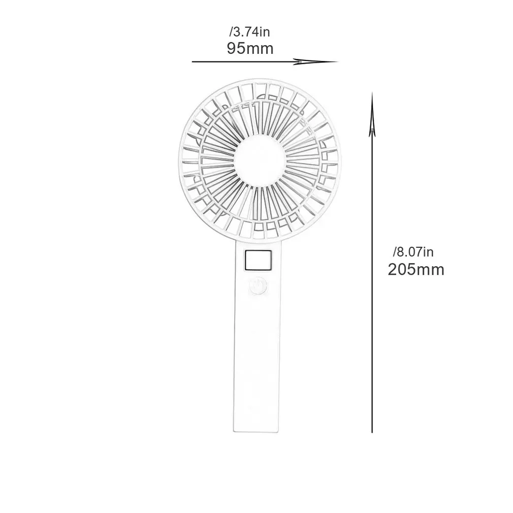 

028a Creative Desktop Power Display Usb Charging Three-speed Mute Handheld Small Microphone Fan Summer Portable Small Fan