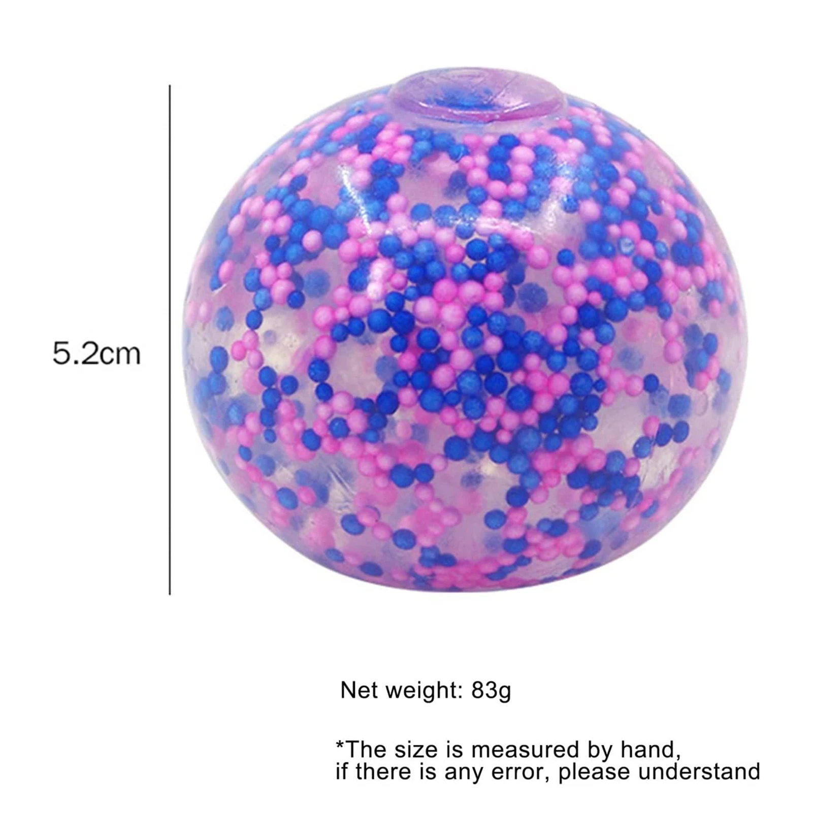 Bola de ventilaci&oacute;n de descompresi&oacute;n para aliviar el estr&eacute;s, Bola de gelatina relajante, juguete de colores, Bola de presi&oacute;n para aliviar el estr&eacute;s-5