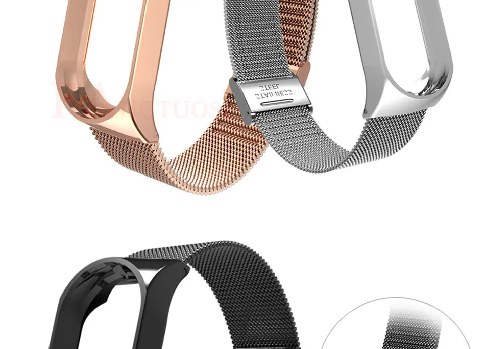 FANGTUOSI mi band 3 4 металлический ремешок для Xiaomi mi Band 3 4 смарт-браслет ремешок из нержавеющей стали mi Band 4 3 ремешок на запястье