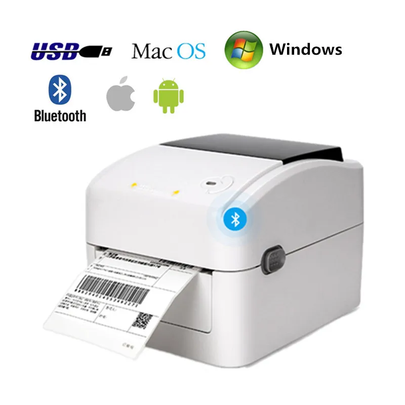 XP420 Shipping Label 4 Inch Express Waybill Product Price Barcode QR Code Sticker Width 25.4-115mm USB Bluetooth Thermal Printer