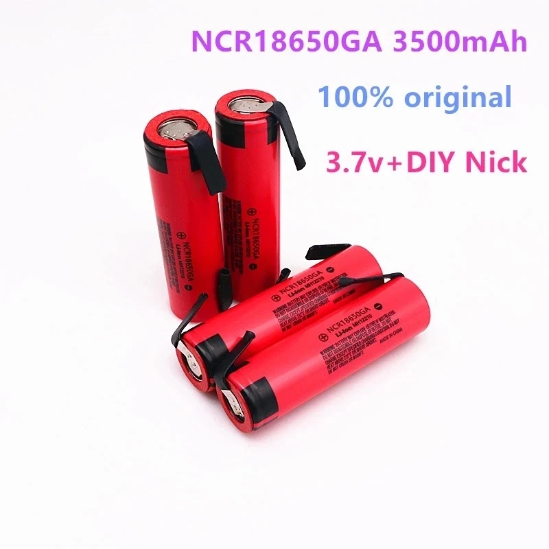 100% Original NCR 18650GA 30A discharge 3.7V 3500mAh 18650 rechargeable battery toy flashlight lithium + DIY Nickel | Электроника