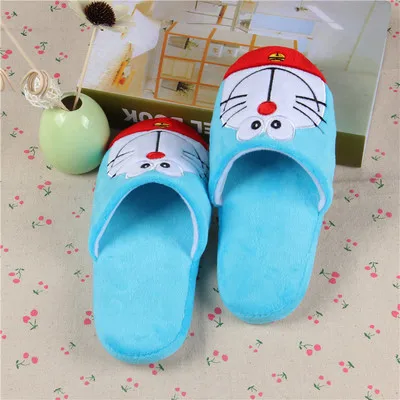 

japanese Anime Doraemon Home slippers Blue fat man anime shoes Doraemon cosplay Unisex back to the future shoes Nobita Nobi