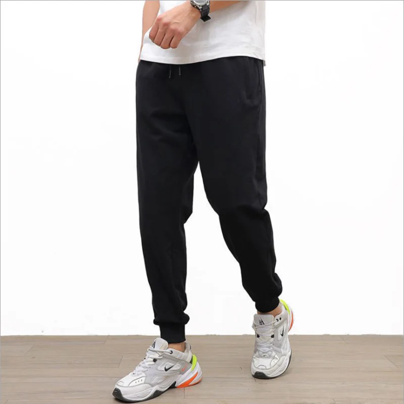 

New Spring Autumn Men Sweatpants Fleece Elastic Waist Casual Sport Gyms Track Fitness Trousers Oversize Male Joggers Pants