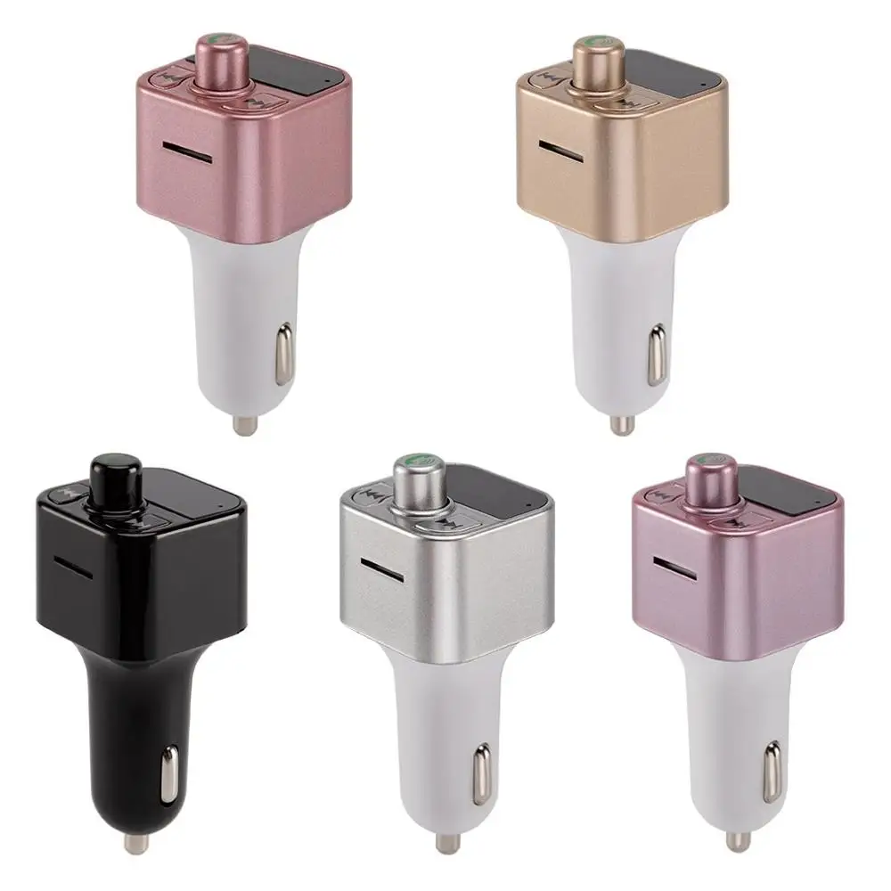 

Car Styling B5 Car Kit Handsfree FM Transmitter Radio MP3 Player USB Charger LCD Remote Music Player Support TF Card