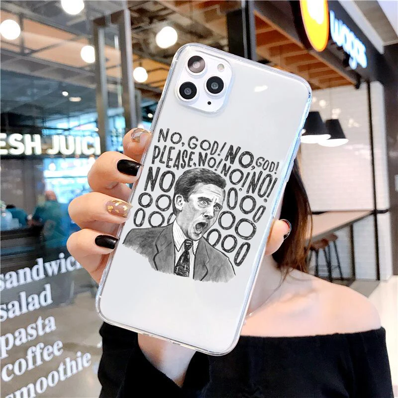 The office TV show Case Soft TPU Back Cover For iPhone 11 Pro XS MAX 6 6S 7 8 Plus X XR Phone Michael Scott | Мобильные телефоны и