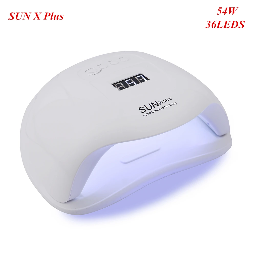 SUN X Plus Профессиональный Солнечный X5 Plus УФ светодиодный светильник 54 Вт Сушилка для ногтей с автоматическим датчиком ЖК-дисплей 36 светодиодный Сушилка для ногтей лампа для маникюра гель - Цвет: SUN X Plus