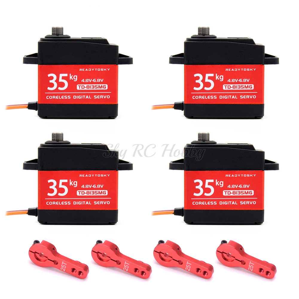 Водонепроницаемый цифровой сервопривод 20 кг 25 30 35 180 / 270 градусов с большим