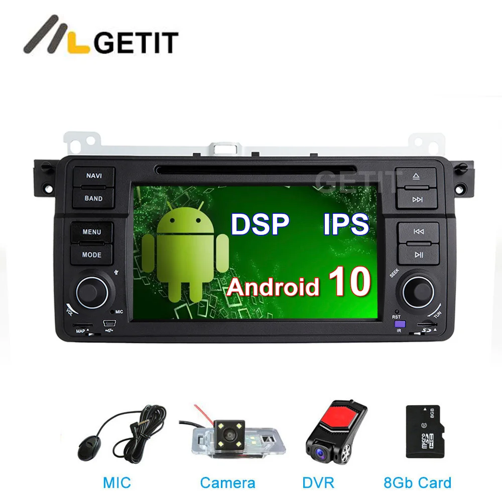 DSP ips Android 10 dvd-плеер автомобиля стерео радио для BMW E46 M3 с WiFi BT gps навигацией |