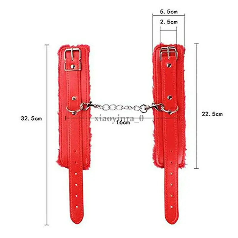 Экзотические аксессуары наручники из искусственной кожи щиколотки скобы