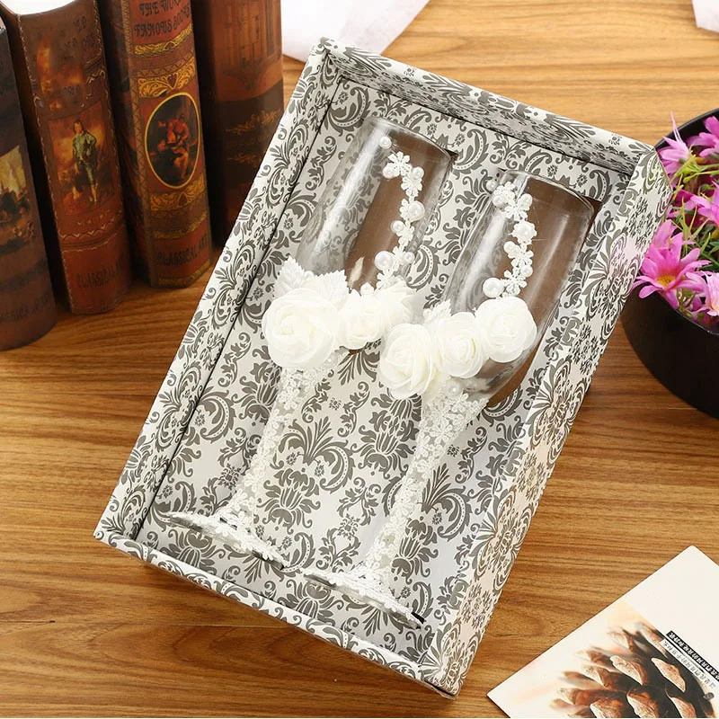 2 шт./компл. Свадебные стеклянные es персонализированные флейты шампанского