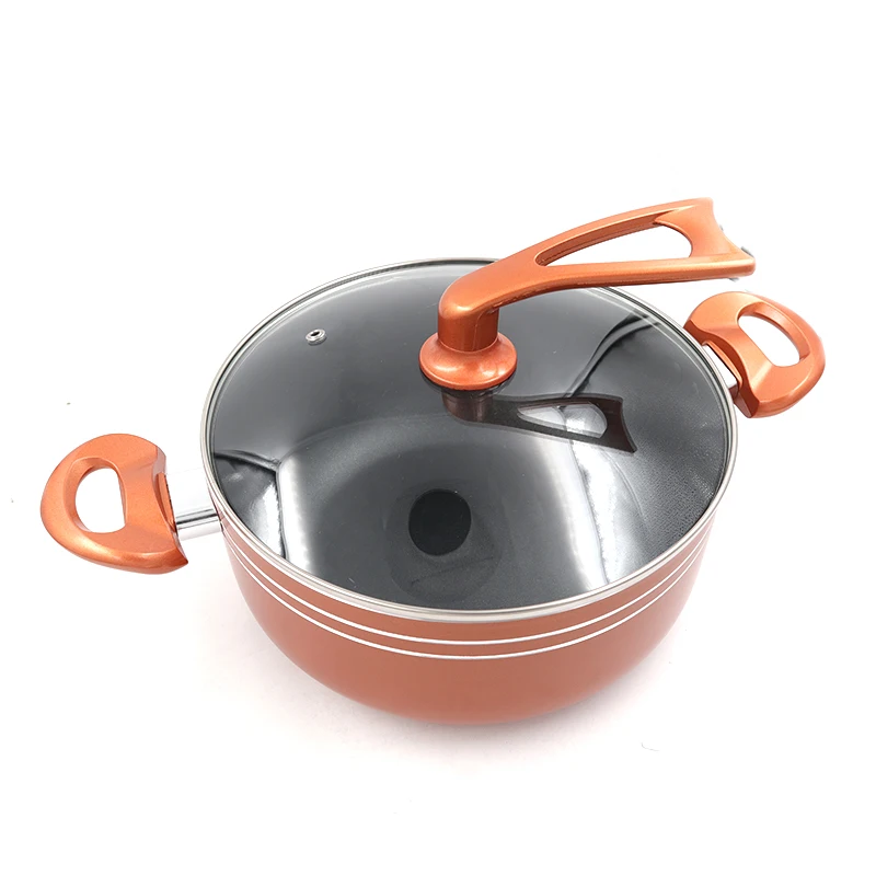 Master Star New 4L Copper Soup Pot Frying Pan Non-stick Coating Pot Gas Cooker Factory outlet