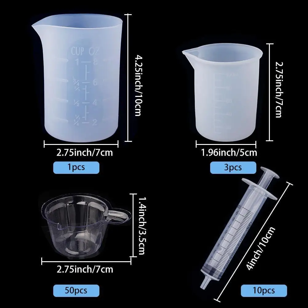 Одноразовый силиконовый мерный стакан 100/250 мл | Дом и сад