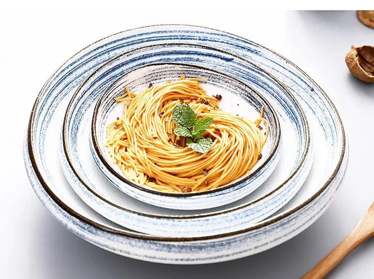 Большая креативная Японская чаша лапши быстрого приготовления Ramen, керамическая Салатница, фруктовый суп, спагетти, контейнер для пасты, микроволновая посуда