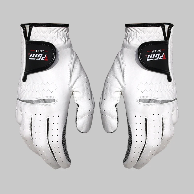 Перчатки для гольфа мужские мягкие дышащие из чистой овчины противоскользящие в