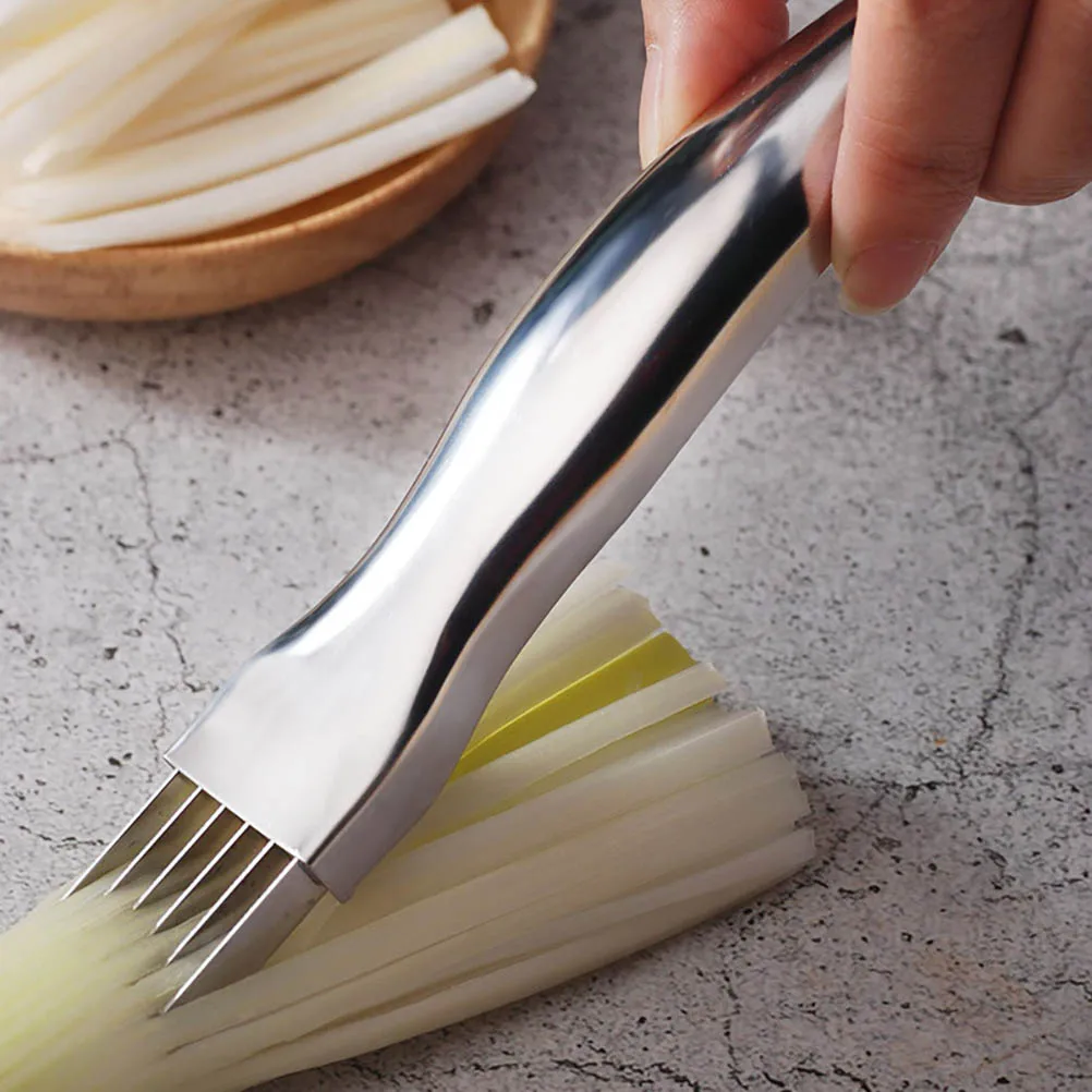 

Kitchen Shred Silk Knife Manual Food Chopper Stainless Steel Onion Slicer