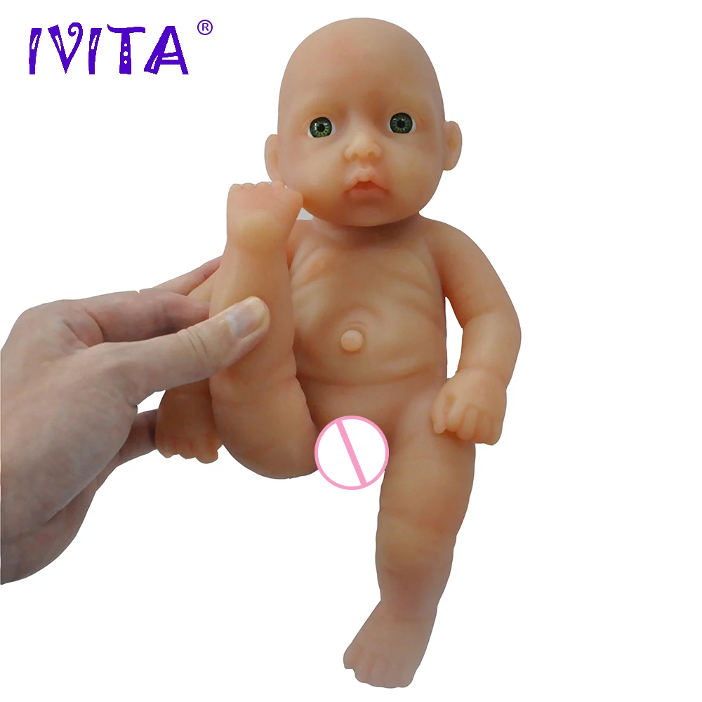 IVITA WG1504H 11-inch 0,85 кг девочка прекрасный полный Силиконовый Reborn Baby окрашенные волосы Ванна Рожденный подарок игрушки куклы детские живые игрушки