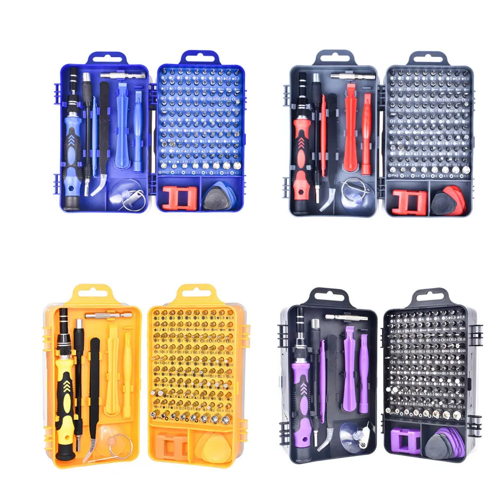 

115 in 1 Screwdriver Set of Screw Driver Bit Set Multi-function Precision Mobile Phone Repair Device Hand Tools Torx Hex