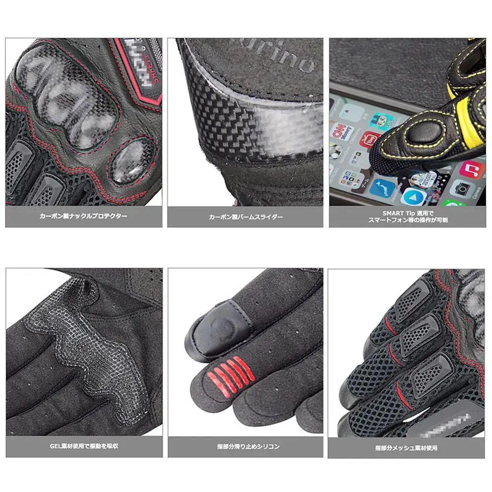 

Motorcycle Gloves Racing Antiskid Breathable Motorbike white Road Racing Team Outdoor Cycling Glove summer winter Dropshipping