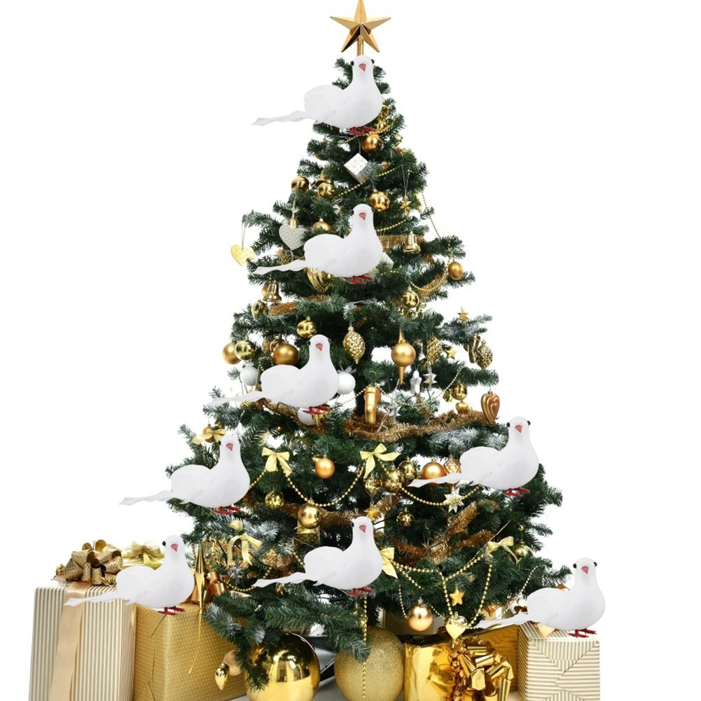 Букет невесты 6 штук в партии 3 шт. декоративный фальш-голубей белая Искусственный