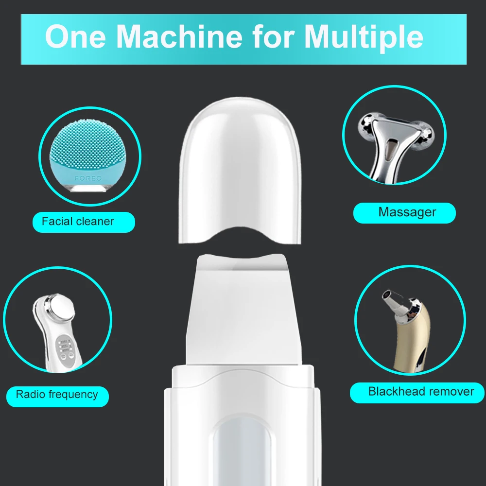 Ультразвуковой скребок для удаления черных точек на коже инструмент лице -