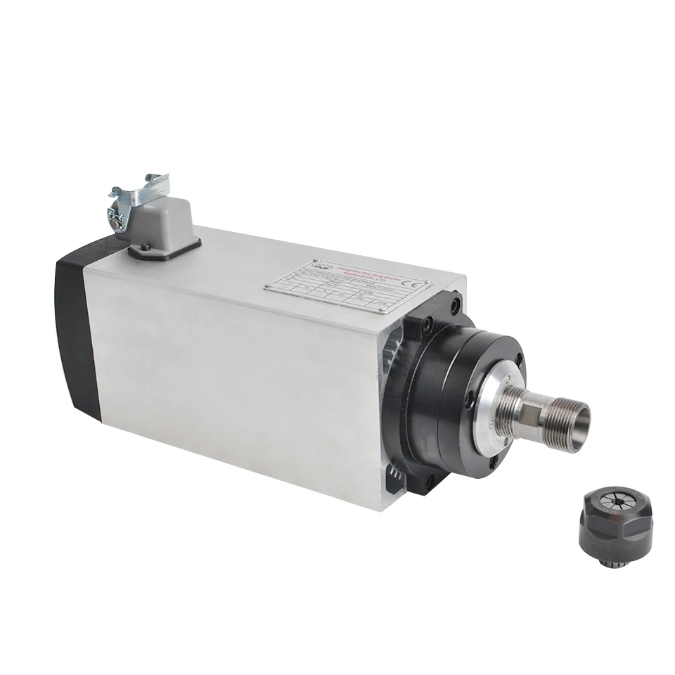 ЧПУ 4 кВт Мотор шпинделя ER20/ER25 Air CooledSpindle 4 подшипника 220 В/380 квадратный шпиндель фрезерные станки инструменты для гравировки с ЧПУ