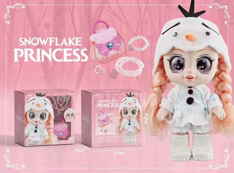 Милая кавайная шарнирная кукла для девочек игрушка принцессы Эльза Анна пение