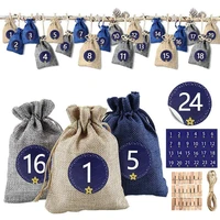 christmas advent calendar bags 3 colors advent calendar gift bags diy set candy storage pouch diy christmas embellishments