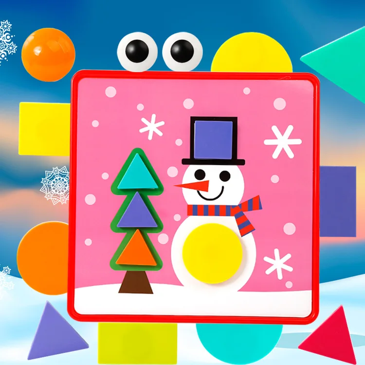 9 шт. детская интеллектуальная игрушка-пазл для детей 1-2-3 лет комбинация грибных