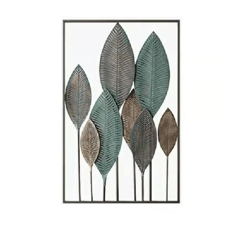 

Nordic Wrought Iron Leaves Soft Wall Decoration Wall Hanging Wall Decoration Metal Modern Minimalist Living Room Creative