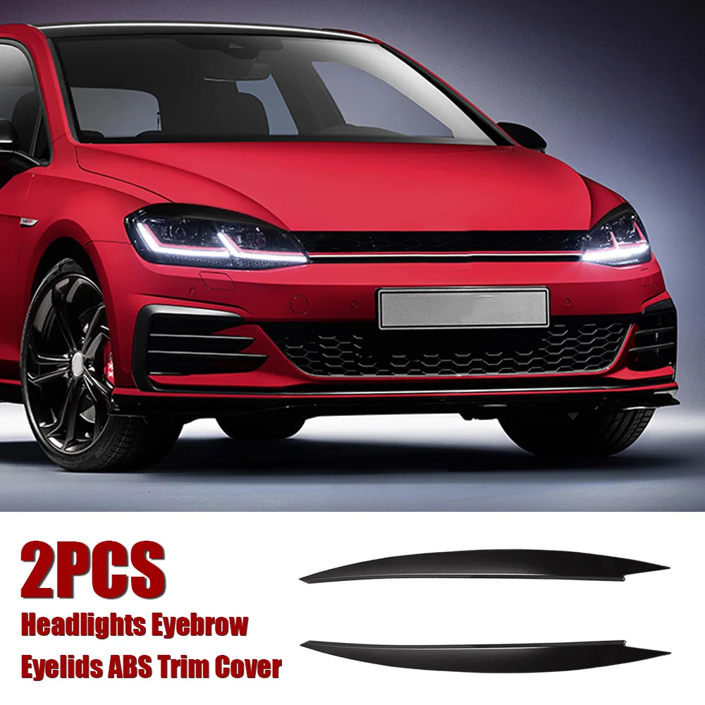 

1 пара автомобильных фар, глазки для бровей, АБС-наклейка, отделка для Volkswagen VW Golf 7 MK7 GTI, левый и правый стикер для стайлинга автомобиля s