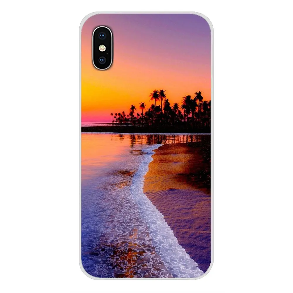 Чехлы на лето пляж закате море Пальма для HTC One U11 U12 X9 M7 M8 A9 M9 M10 E9 Plus Desire 630 530 626 628 816 820