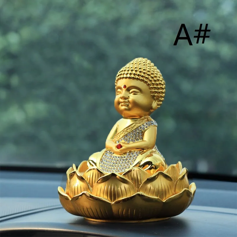 

The little monk lotus Buddha perfume seat incense car decoration