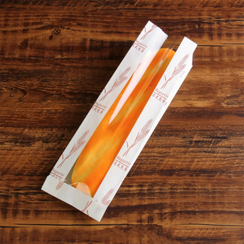 10 шт. крафт-бумажные сумки для багета практичный пакет хранения хлеба печенья