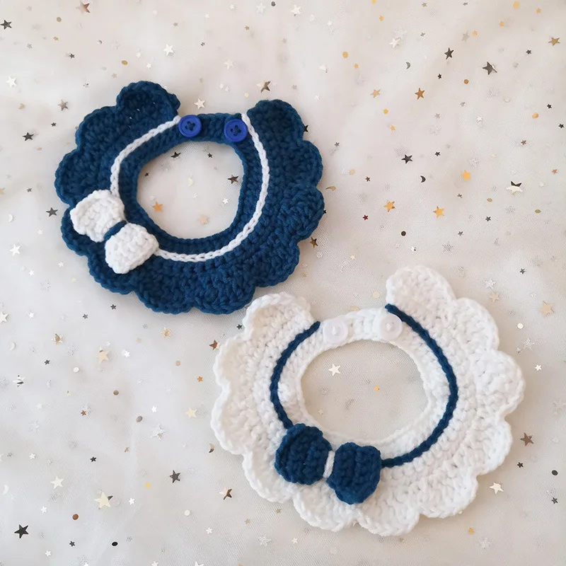 Модный шерстяной шейный платок для собаки милый домашний питомец собака кошка