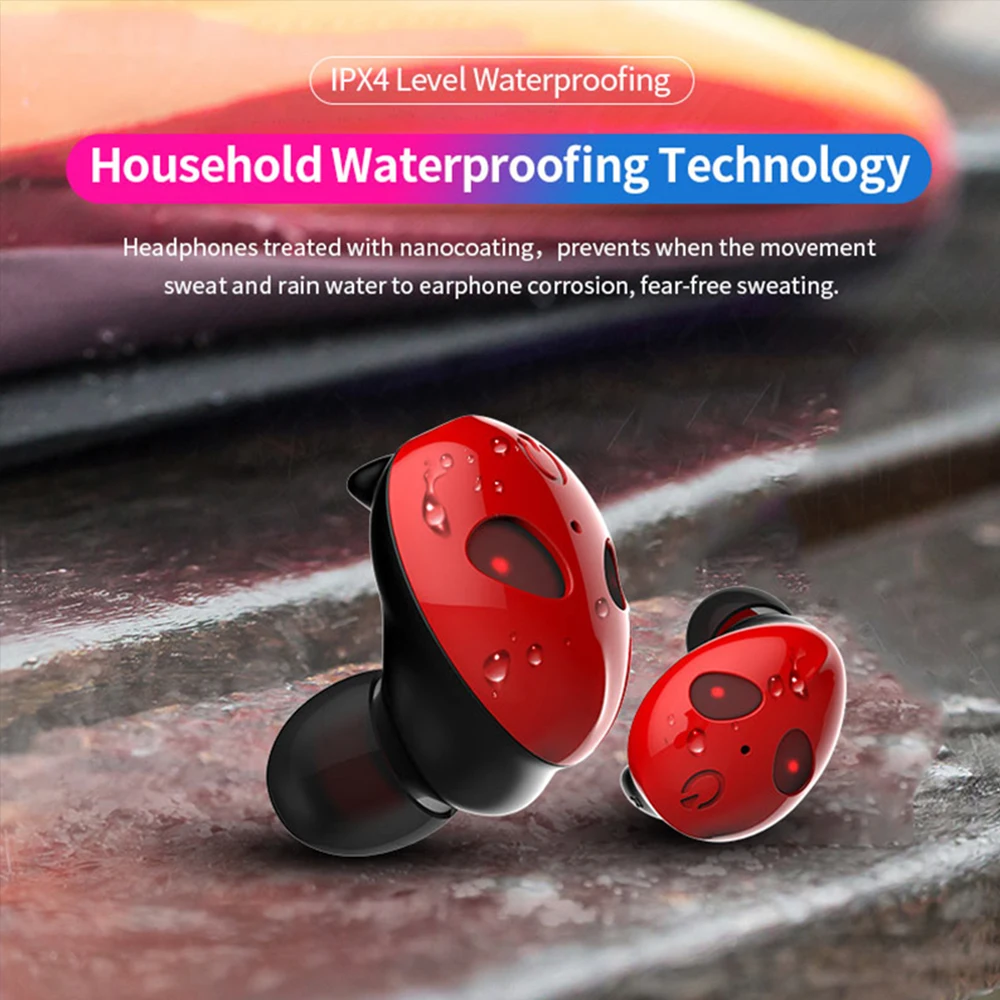 Bundwin PK i9000 TWS Bluetooth 5.0 Noise Cancelling Headset Binaural Earphone Touch Control True Wireless Earbuds Waterproof | Электроника