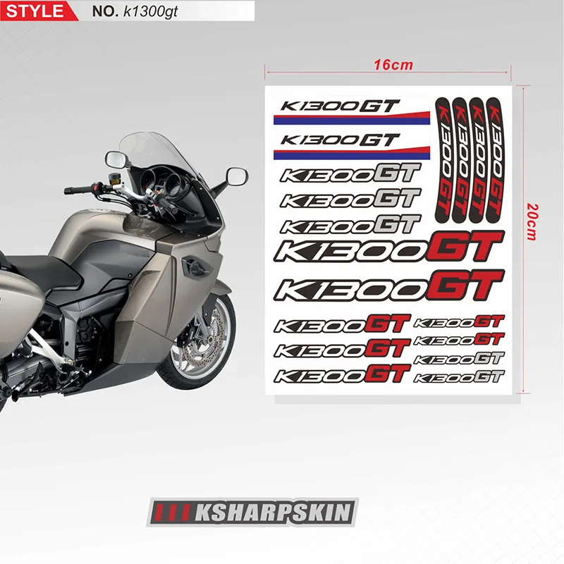 

Motorcycle Accessories Reflective Stickers Body Helmet Fuel Tank Waterproof Logo Decal Emblem For BMW K1300GT k1300gt Sign