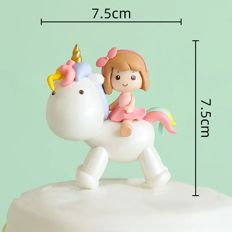 

Little girl On Unicorn Cake Decor Baby Shower Girl Unicornio Birthday Party Decorations Kids 1st Princess Birthday Decoration