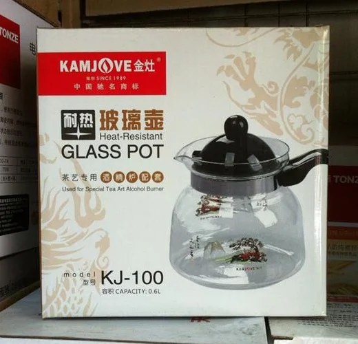 Стеклянный чайник для воды Kamjove из пирекса 600 мл стандартное использование