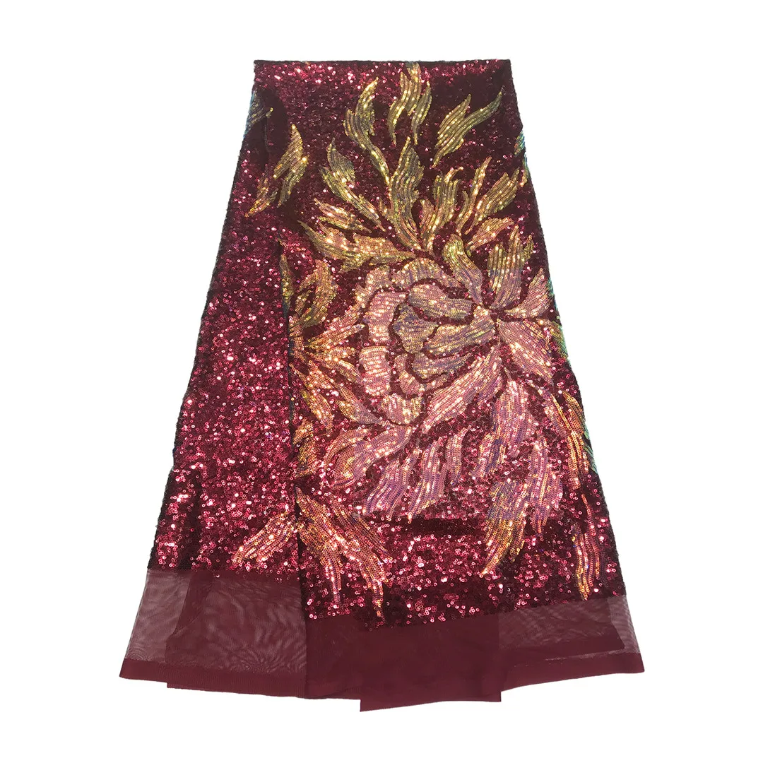 Кружевная ткань с пайетками 2020 африканский тюль кружевная вышивкой Африканское