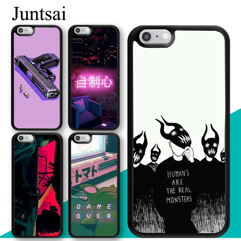 Чехол Vaporwave для iphone 11 12 Pro Max mini XR XS MAX X 5S SE 2020 6S 7 8 Plus чехол|Бамперы| |