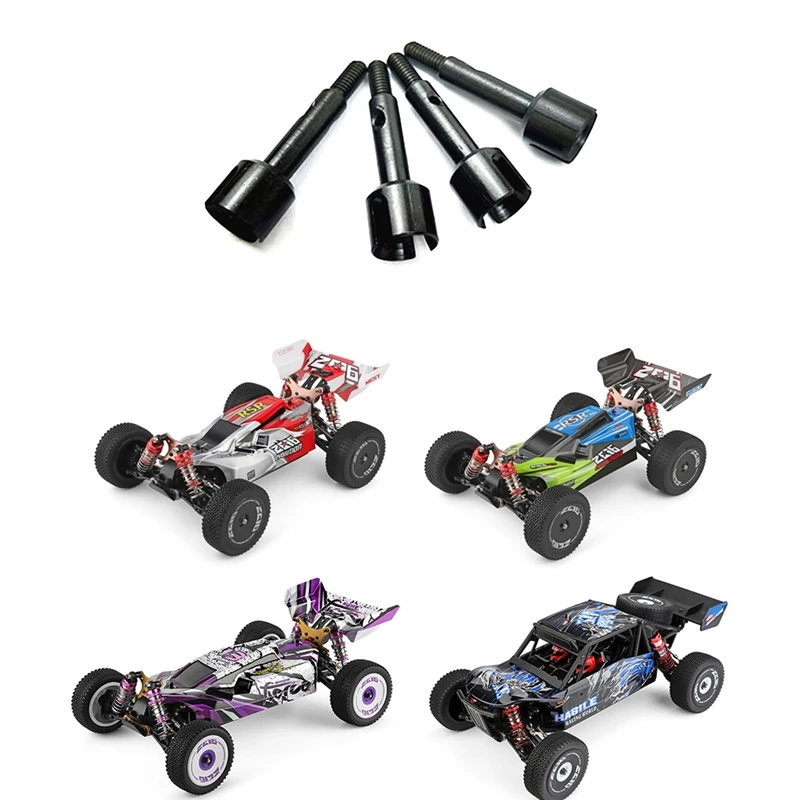 Vaso de eje de transmisi&oacute;n de rueda de Metal para Wltoys 144001, 124019, 124018, RC, actualizaci&oacute;n de piezas de coche, accesorios, 4 Uds.-1