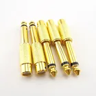 2510 шт. золотистый аудио адаптер 6,35 мм 14 