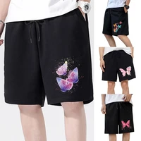 2022 new men shorts summer fashion casual loose boardshorts comfortable fitness men butterfly printed breathable shorts clothing