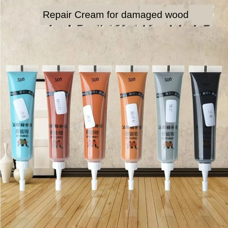 

Furniture Refinishing Wood Door Floor Furniture Repair Cream Paint Wood Pothole Scratch Repair Material Free Shipping