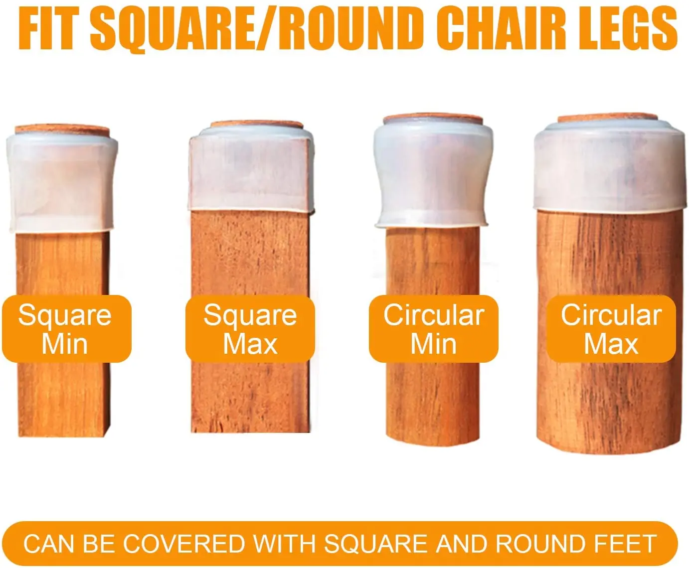 Чехлы на ножки стула мягкие силиконовые накладки для защиты мебели