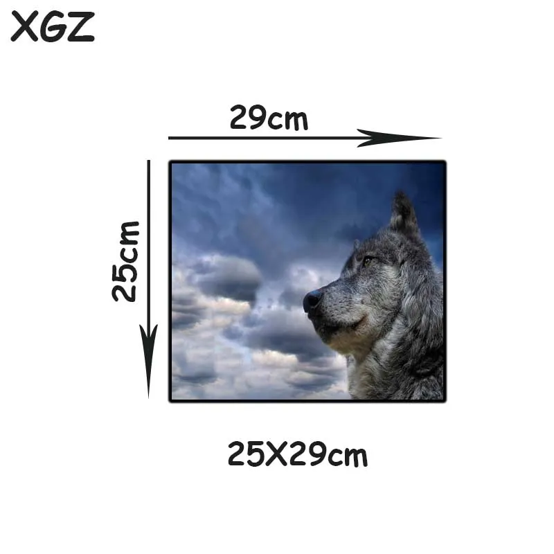

XGZ Animal Loyal Wolf King HD Custom Large Mouse Pad Black Lock Edge Computer Desk Table Mat Rubber Non-slip for Lol Csgo Gamer