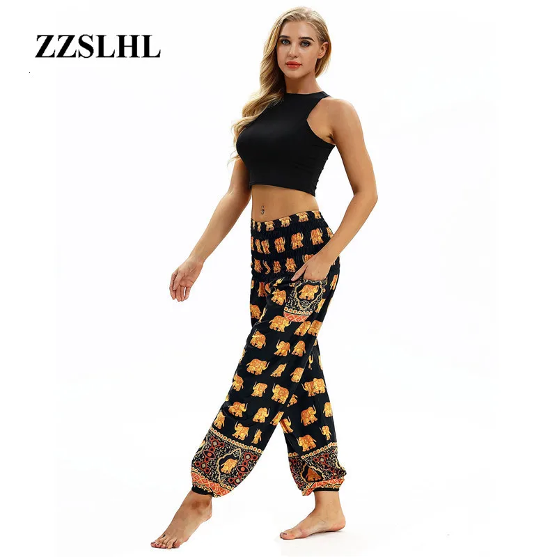 Богемные индийские штаны для йоги в этническом стиле широкие брюки Брюки с