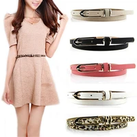 80 hot sale fashion lady women korean sweet faux leather thin skinny buckle belt waistband clothing accessories