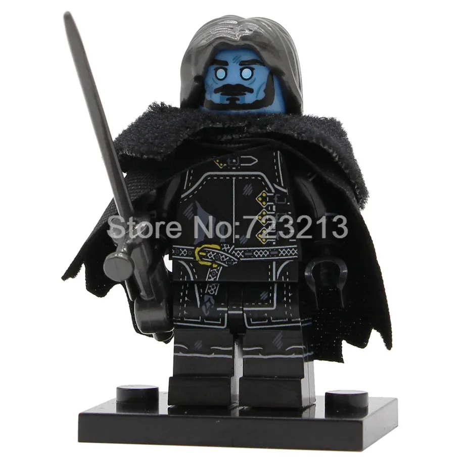 Wights Новая игра престолов Сезон 8 фигурка Джон Сноу беньен Старк белый Walker Wights Джор мормонт самвелл Тарли строительные блоки игрушки - Цвет: Wights