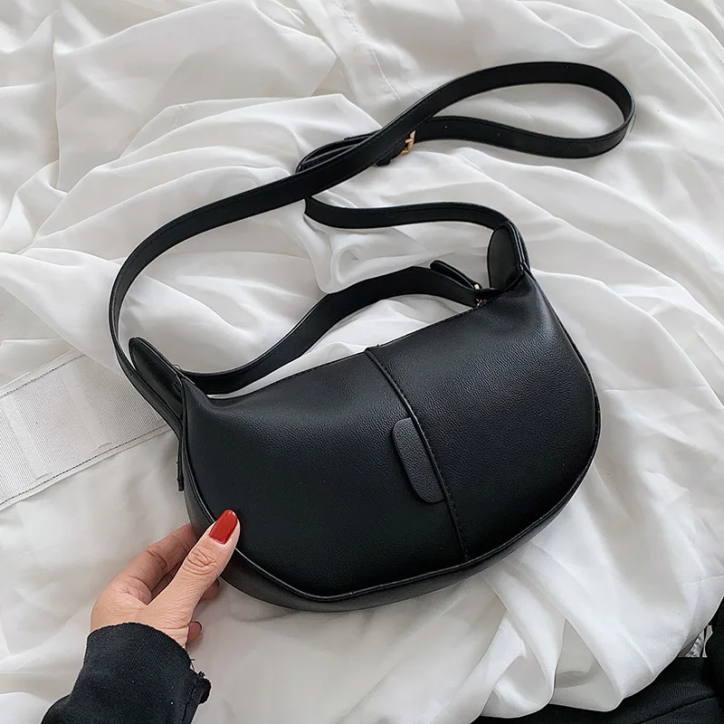 

Простые маленькие сумки через плечо из искусственной кожи с короткой ручкой для женщин 2021 зимние женские роскошные дорожные сумки и кошель...